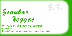 zsombor hegyes business card